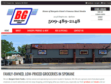 Tablet Screenshot of bargaingiantfoods.com